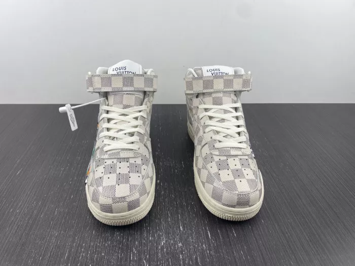 Cheap Louis Vuitton Nike Air Force 1 Mid By Virgil Abloh Graffiti 0116