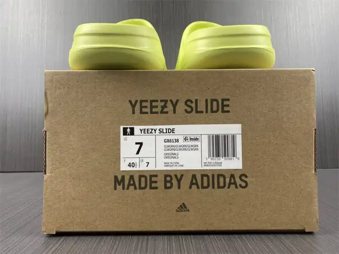 Cheap Adidas Yeezy Slide Green GX6138 0126