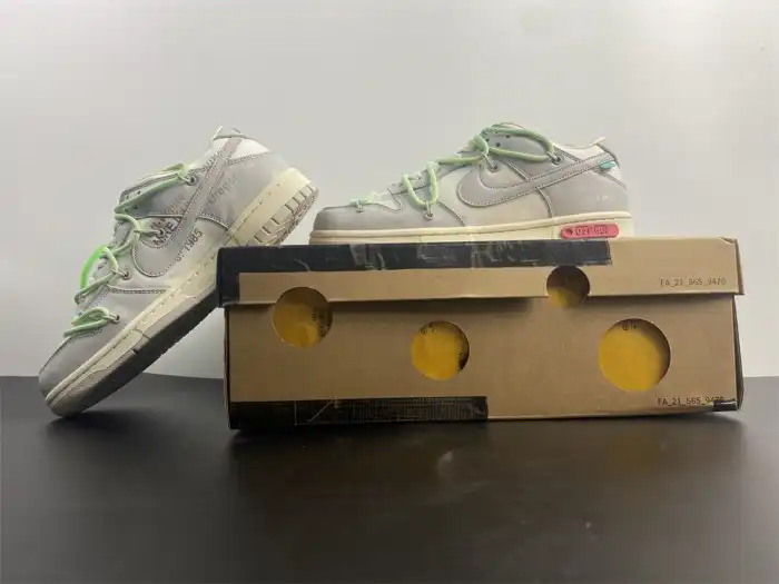 Rep Off-White x Dunk Low 'Lot 07 of 50' DM1602-108 0123