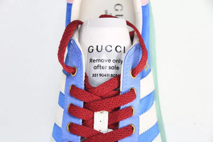 Rep adidas x Gucci women's Gazelle sneaker 707867 U7R10 3660 0117