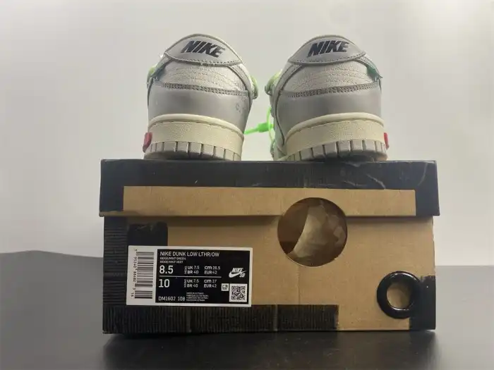 Rep Off-White x Dunk Low 'Lot 07 of 50' DM1602-108 0123