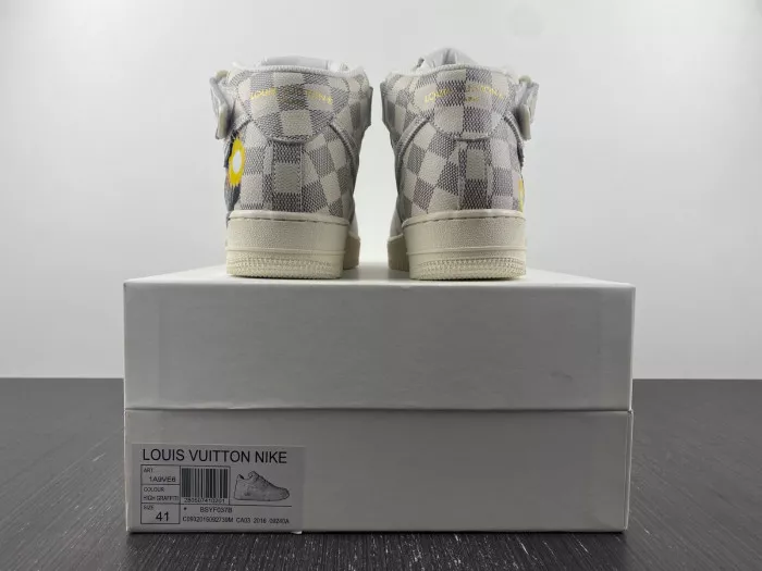 Cheap Louis Vuitton Nike Air Force 1 Mid By Virgil Abloh Graffiti 0116