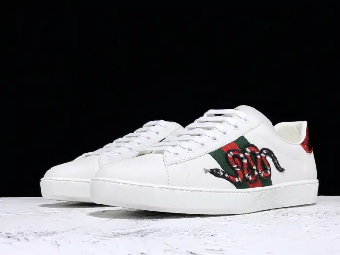 Rep GUCC Ace Leather Sneaker 456230 02JP0 9064 0127