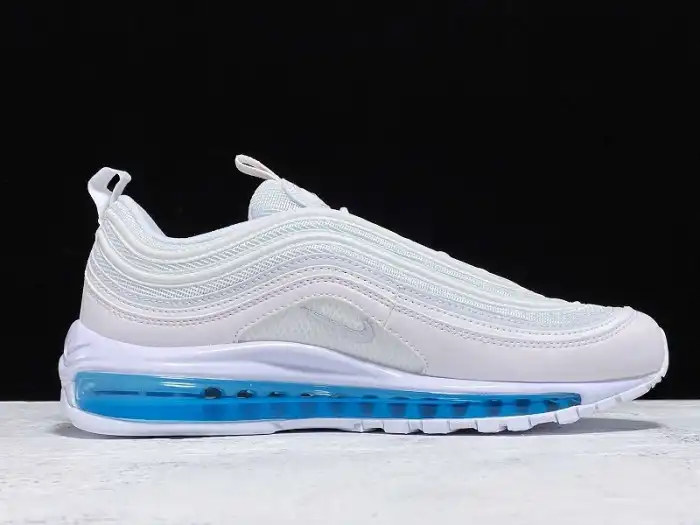 Cheap MSCHF X INRI X NIKE AIR MAX 97 'JESUS SHOES' CUSTOM WHITE BLUE 921826-101JSUS 0125