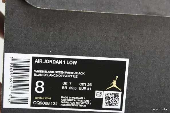 Cheap CQ9828-131 Air Jordan 1 Island Low Green 0220