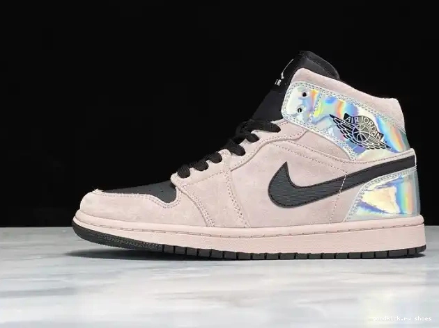 Rep BQ6472-602 Jordan 1 Air Dirty Iridescent Mid Powder (W) 0216