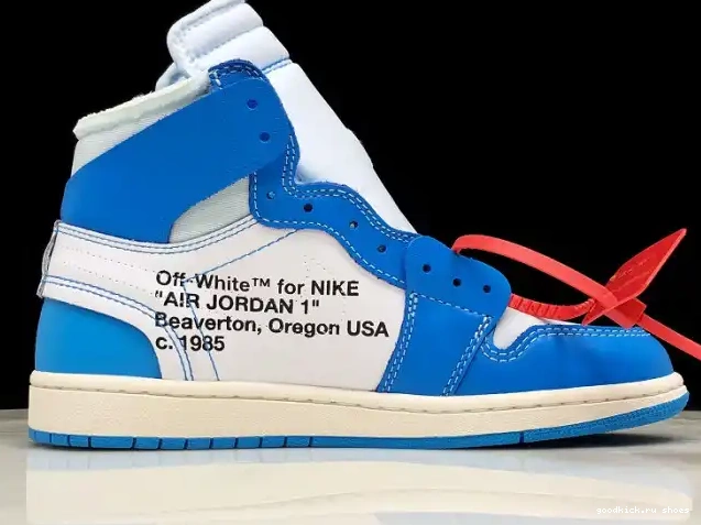 Cheap Jordan 1 Powder AQ0818-148 Off-White Blue Air UNC 0224