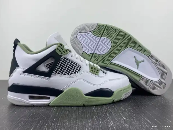 Cheap Jordan 4 WMNS Air AQ9129-103 Seafoam 0211