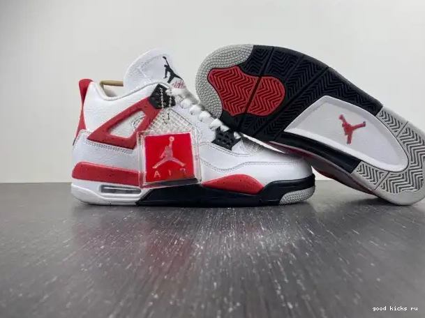 Rep DH6927-161 Jordan 4 Air Red Cement 0217