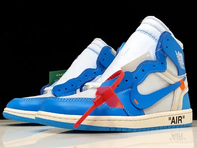 Cheap Jordan 1 Powder AQ0818-148 Off-White Blue Air UNC 0224