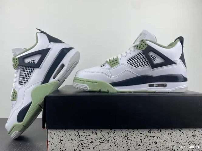 Cheap Jordan 4 WMNS Air AQ9129-103 Seafoam 0211