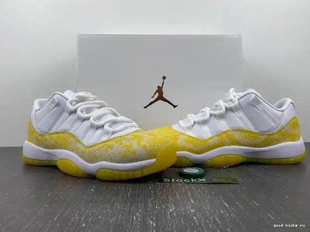 Rep Low Yellow 11 Snakeskin Air Jordan AH7860-107 WMNS 0220