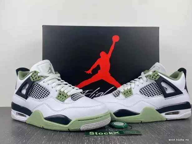 Cheap Jordan 4 WMNS Air AQ9129-103 Seafoam 0211