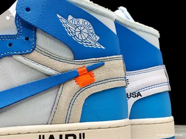 Cheap Jordan 1 Powder AQ0818-148 Off-White Blue Air UNC 0224