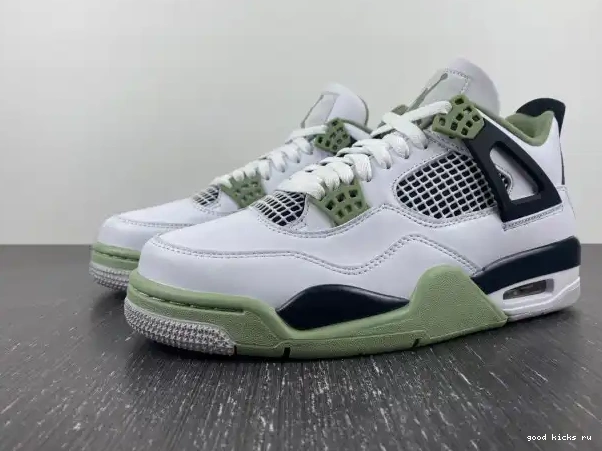 Cheap Jordan 4 WMNS Air AQ9129-103 Seafoam 0211