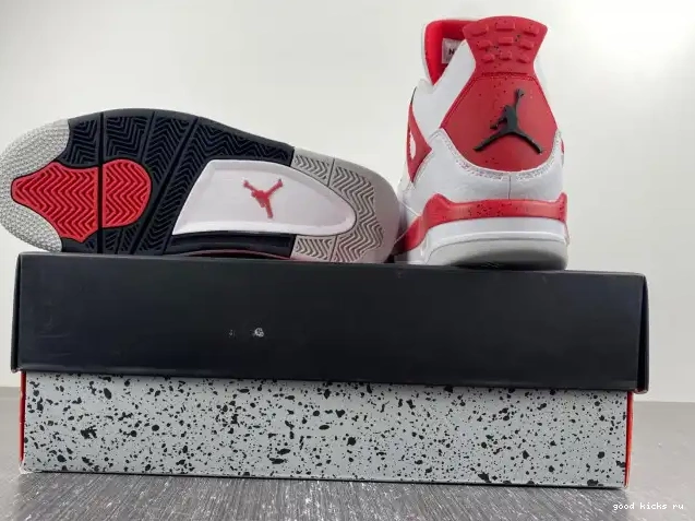 Rep DH6927-161 Jordan 4 Air Red Cement 0217