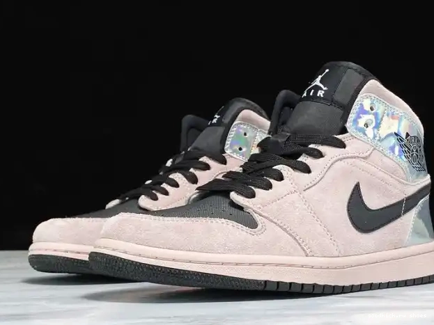 Rep BQ6472-602 Jordan 1 Air Dirty Iridescent Mid Powder (W) 0216