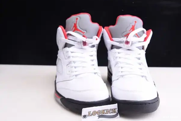 Rep Jordan 5 Tongue Retro (2020) Fire DA1911-102 Silver Air Red 0222