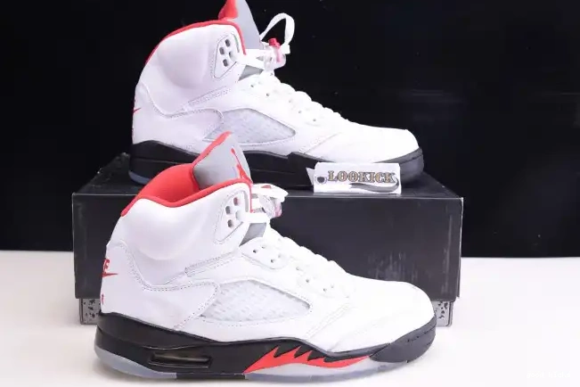 Rep Jordan 5 Tongue Retro (2020) Fire DA1911-102 Silver Air Red 0222