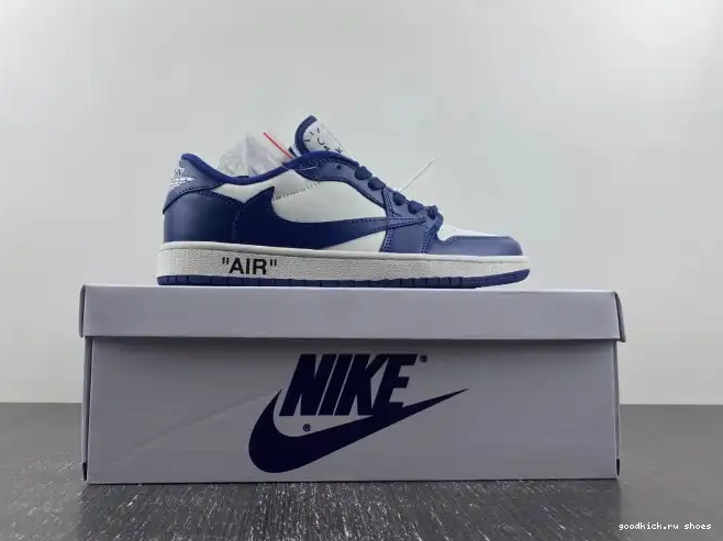 Rep AIR TRAVIS SCOTT CUSTOM X X JORDAN 1 DM7890-101 OFF-WHITE 0207