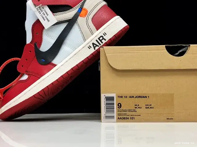 Cheap Air Ten The 1 Chicago AA3834-101 Jordan Off-White Retro 0317